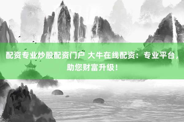 配资专业炒股配资门户 大牛在线配资：专业平台，助您财富升级！
