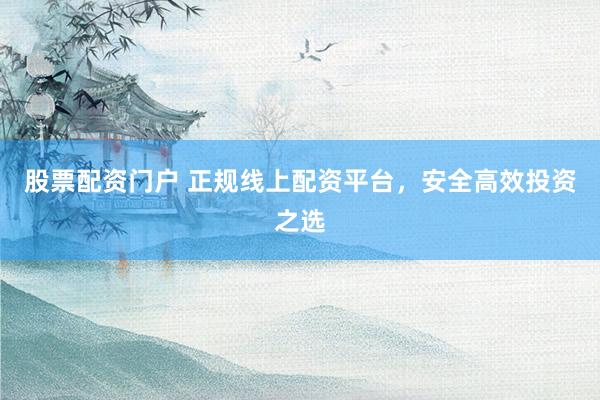 股票配资门户 正规线上配资平台，安全高效投资之选